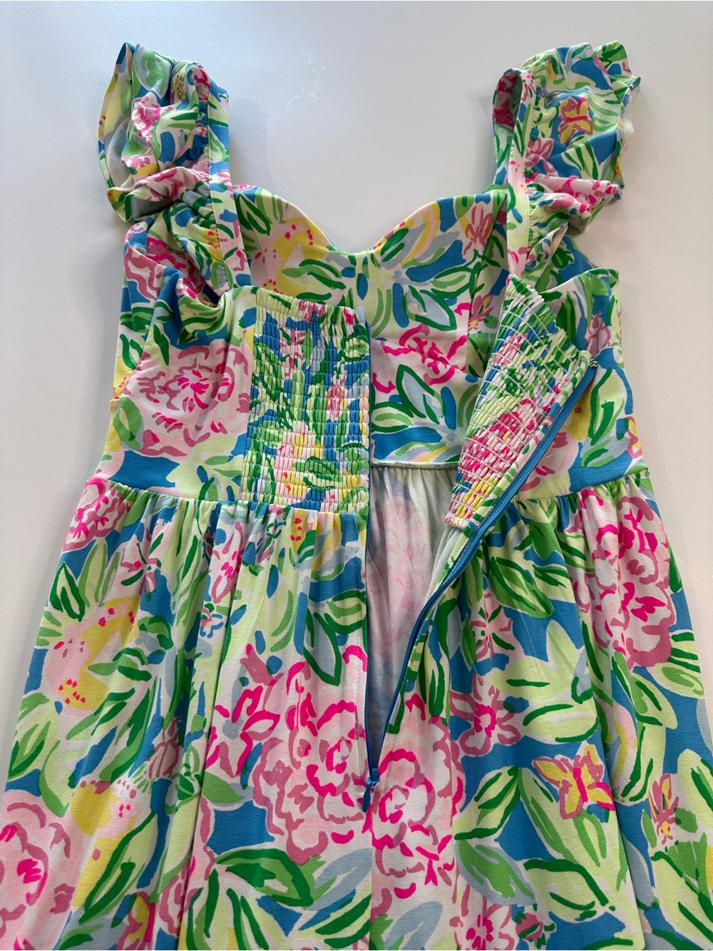 Lilly Pulitzer Bayleigh Flutter Sleeve Midi Dress Grove Garden Print NWOT Size 6 - Picture 9 of 13